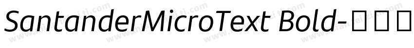 SantanderMicroText Bold字体转换